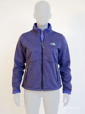 The North Face Women's Purple Full-Zip Teddy Fleece Jacket-A19